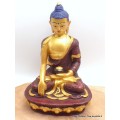Statue Bouddha Sakyamouni 20 cm main au sol Statuettes Bouddhistes SBK3