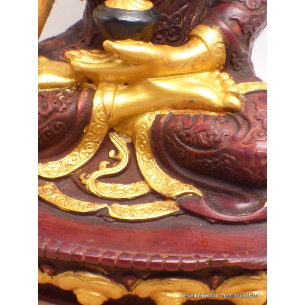 Statue Bouddha Sakyamouni 20 cm main au sol Statuettes Bouddhistes SBK3