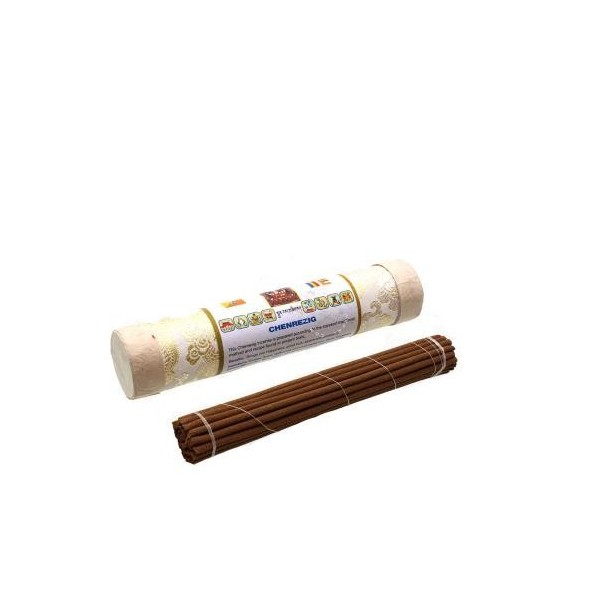 Encens bhoutanais Chenrezi boîte velours Encens tibétains, accessoires ZT400