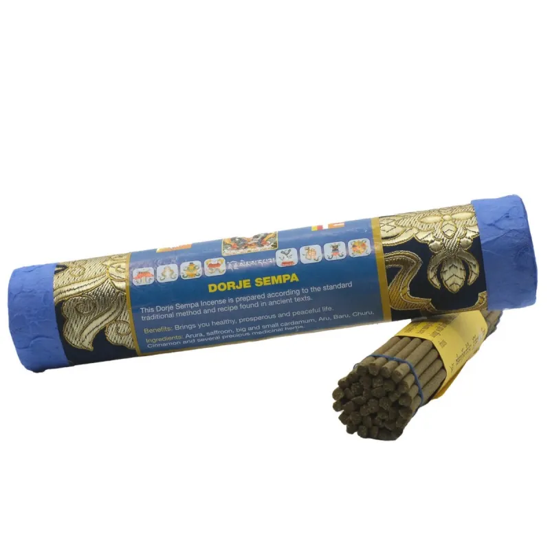 Encens bhoutanais Dorje Sempa boîte velours - Objets rituels bouddhistes