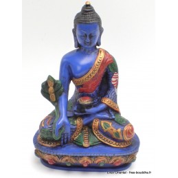 Statuette Bouddha de Médecine main au sol 14 cm Statuettes Bouddhistes BLUEB4