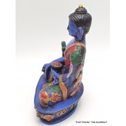 Statuette Bouddha de Médecine main au sol 14 cm Statuettes Bouddhistes BLUEB4