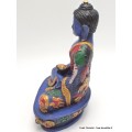 Statuette Bouddha de Médecine avec lotus 14 cm Statuettes Bouddhistes BLUEB5