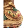 Statue tibétaine Bouddha jaune en enseignement - Statuettes bouddhistes tibétaines artisanales
