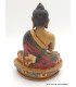Statue tibétaine Bouddha jaune en enseignement Statuettes Bouddhistes SAKYA4