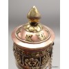 Moulin à prières tibétain 8 signes auspicieux 26 cm Objets rituels bouddhistes MAA1