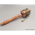 Moulin à prières tibétain 8 signes auspicieux 26 cm Objets rituels bouddhistes MAA1