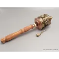 Moulin à prières tibétain 8 signes auspicieux 25 cm - Objets rituels bouddhistes