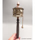 Moulin à prière bouddhiste patine bronze 29 cm Moulins à Prières tibétains MAA3