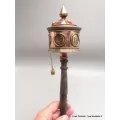 Moulin à prière bouddhiste en cuivre 28 cm - Moulins à Prières tibétains