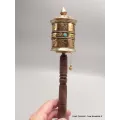 Moulin à prière tibétain 2 mantras 25 cm - Moulins à Prières tibétains