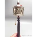 Roue de prières bouddhiste Om mani 29 cm - Moulins à Prières tibétains