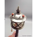 Roue de prières bouddhiste Om mani 29 cm - Moulins à Prières tibétains