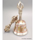 Cloche tibétaine plaqué argent 12 cm Cloches et dorjé tibétains CDB2