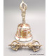 Cloche tibétaine plaqué argent 12 cm Cloches et dorjé tibétains CDB2