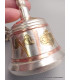Cloche tibétaine plaqué argent 12 cm Cloches et dorjé tibétains CDB2