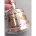 Cloche tibétaine plaqué argent 12 cm Cloches et dorjé tibétains CDB2