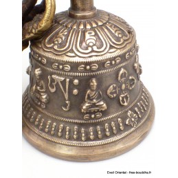 Cloche tibétaine bronze 14cm