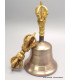 Cloche tibétaine bouddhiste Haute Qualité bronze 18 cm Cloches et dorjé tibétains CTHQ3