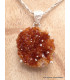 Pendentif Citrine druze miel foncé forme libre Pendentifs pierres naturelles LAM9.3