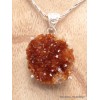 Pendentif Citrine druze miel foncé forme libre Pendentifs pierres naturelles LAM9.3