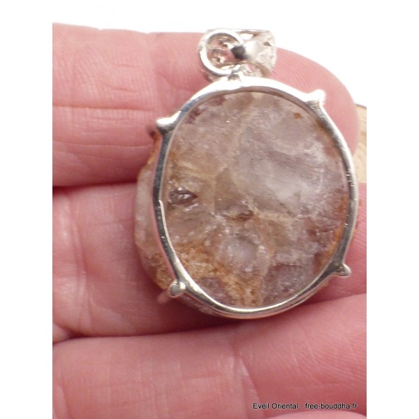 Pendentif Citrine druze miel foncé forme libre Pendentifs pierres naturelles LAM9.3