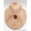 Pendentif Citrine druze miel foncé forme libre Pendentifs pierres naturelles LAM9.3