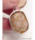 Bijou pendentif Citrine druze miel foncé serti clos Bijoux en Citrine LAM9.4