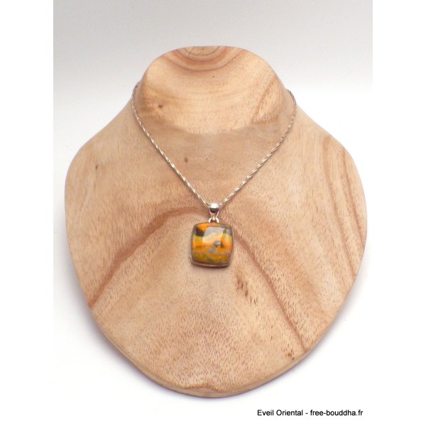 Bijou Pendentif Jaspe Bourdon indonésien Bijoux en Jaspe Bourdon LAM16.3