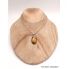 Pendentif bijou Jaspe Bourdon indonésien oval Bijoux en Jaspe Bourdon LAM16.4