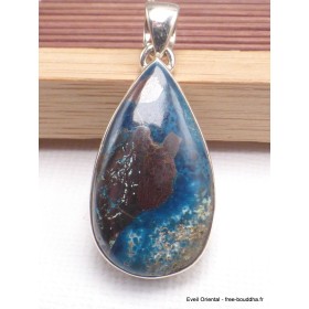 Bijou Pendentif Shattuckite bleu rouge Pendentifs pierres naturelles LAM12.6