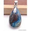 Bijou Pendentif Shattuckite bleu rouge Pendentifs pierres naturelles LAM12.6