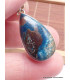Bijou Pendentif Shattuckite bleu rouge Pendentifs pierres naturelles LAM12.6
