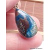 Bijou Pendentif Shattuckite bleu rouge Pendentifs pierres naturelles LAM12.6