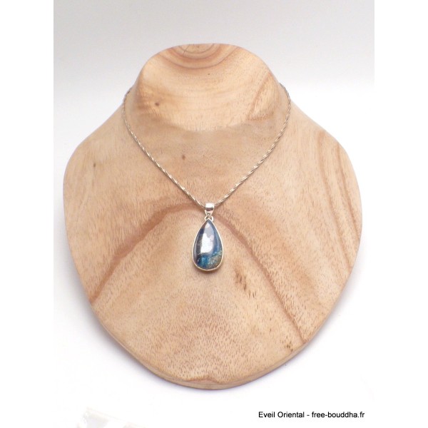 Bijou Pendentif Shattuckite bleu rouge Pendentifs pierres naturelles LAM12.6
