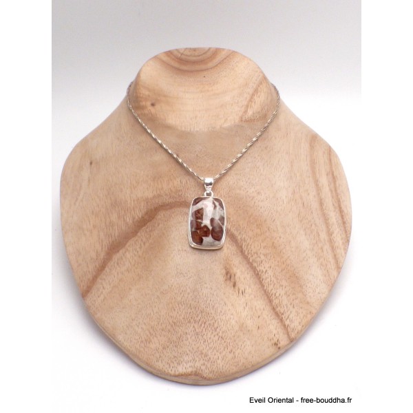 Pendentif Grenat Spessartine rectangulaire Pendentifs pierres naturelles LAM15.4
