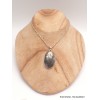 Rare Pendentif Pyrite sur Agate oval Pendentifs pierres naturelles LAM2.3