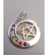 Pendentif Pentagramme et pierres Chakras Pendentifs pierres naturelles BEE63