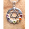 Bijou chakra reiki ETOILE DE DAVID Pendentifs pierres naturelles DA30