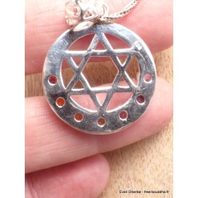 Bijou chakra reiki ETOILE DE DAVID Pendentifs pierres naturelles DA30