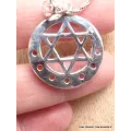 Pendentif Pierre naturelle chakras Etoile de David - Pendentifs pierres naturelles