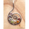 Pendentif 7 Chakras chokurei Bijoux en Pierres Fines DA23