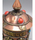 Moulin à prières bouddhiste 4 pieds Métal et laiton Moulins à Prières tibétains PGAM20