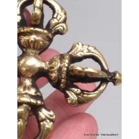 Double dorje tibetain varja bouddhiste petit modèle - Dordjé, double dorjé (sans cloche)