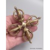 Double dorje varja bouddhiste 5 branches 10 cm Cloches et dorjé tibétains DV2