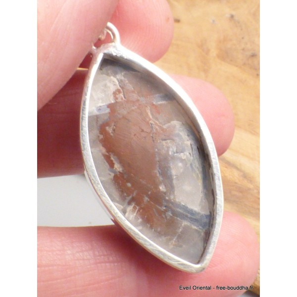Bijou Pendentif Cyanite bleue paraiba brute marquise Pendentifs pierres naturelles LAM21.2