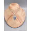 Bijou Pendentif Cyanite bleue paraiba brute marquise Pendentifs pierres naturelles LAM21.2