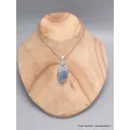 Bijou Pendentif Cyanite bleue paraiba brute marquise - Bijoux en Cyanite Bleue