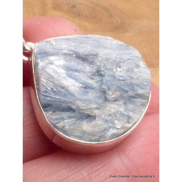 Bijou Pendentif Cyanite bleue brute forme goutte Pendentifs pierres naturelles LAM21.3