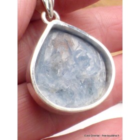 Bijou Pendentif Cyanite bleue brute forme goutte Bijoux en Cyanite Bleue LAM21.3